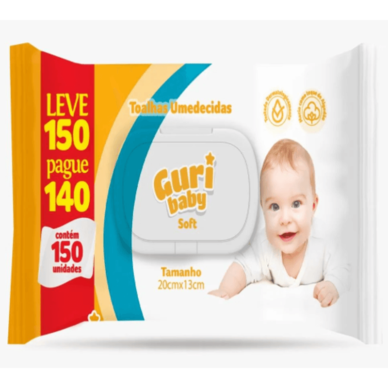 Toalha Umedecida Guri Baby Soft